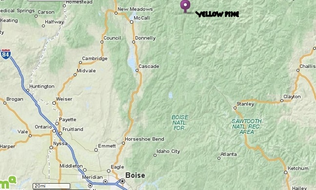 Map of Yellow Pine, Idaho - MaqQuest